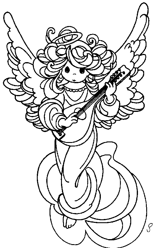 Coloring page: Angel (Characters) #86335 - Free Printable Coloring Pages