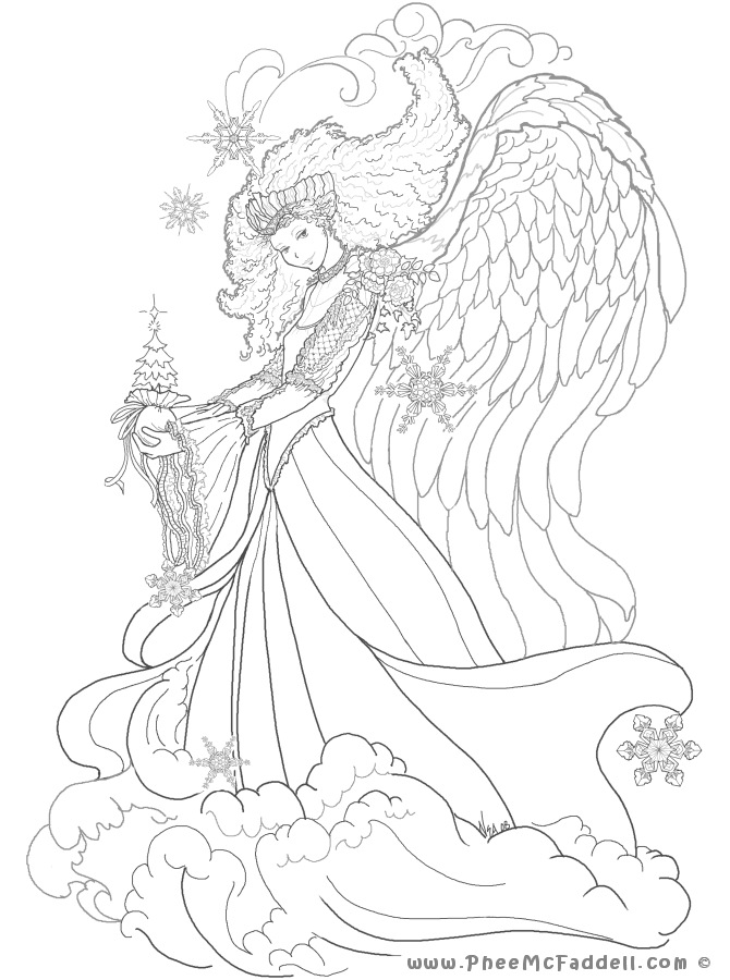 Coloring page: Angel (Characters) #86336 - Printable coloring pages