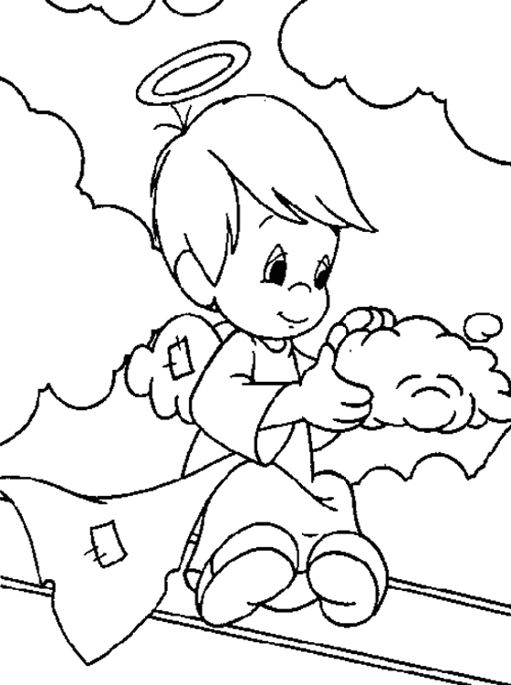 Coloring page: Angel (Characters) #86371 - Free Printable Coloring Pages