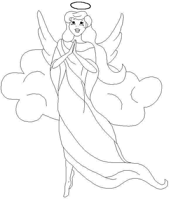 Coloring page: Angel (Characters) #86380 - Printable coloring pages