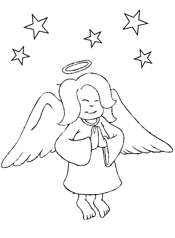 Coloring page: Angel (Characters) #86415 - Free Printable Coloring Pages