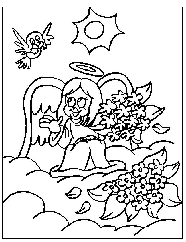 Coloring page: Angel (Characters) #86422 - Free Printable Coloring Pages
