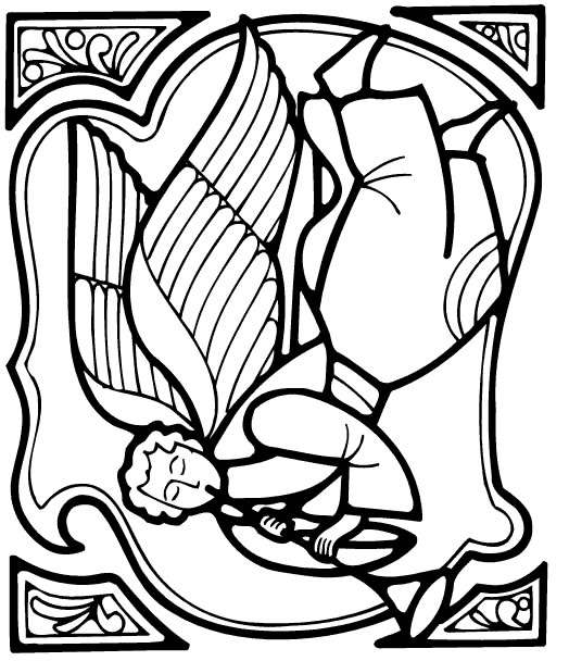 Coloring page: Angel (Characters) #86441 - Printable coloring pages