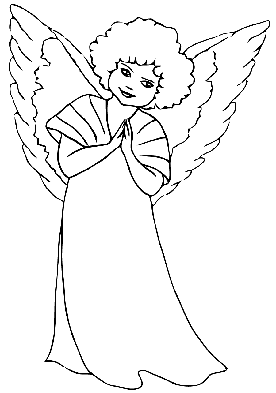Coloring page: Angel (Characters) #86461 - Free Printable Coloring Pages