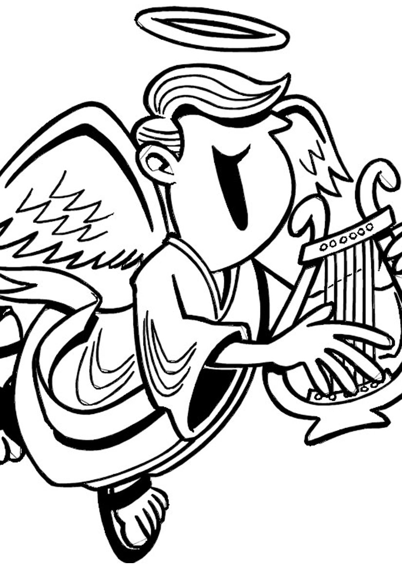 Coloring page: Angel (Characters) #86490 - Free Printable Coloring Pages