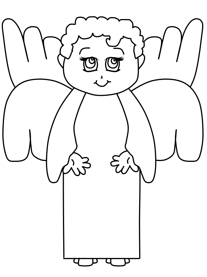 Coloring page: Angel (Characters) #86513 - Free Printable Coloring Pages