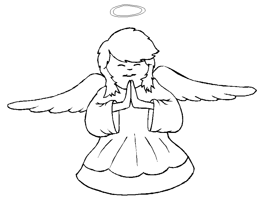 Coloring page: Angel (Characters) #86537 - Free Printable Coloring Pages