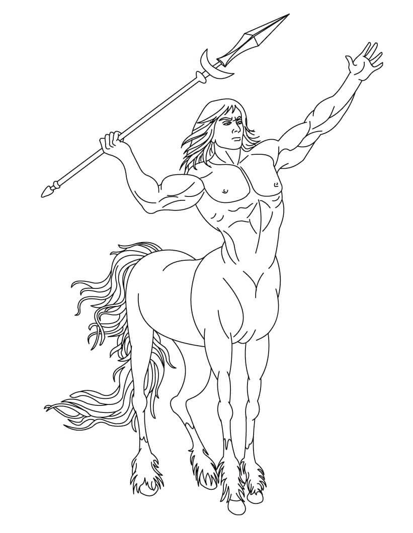 Free printable Centaur coloring page #209600 from Characters collection