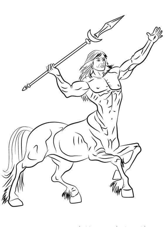 Free printable Centaur coloring page #209603 from Characters collection