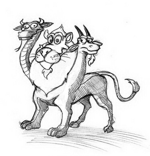 Coloring page: Chimera (Characters) #149319 - Free Printable Coloring Pages
