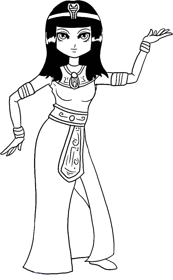 cleopatra drawing for kids