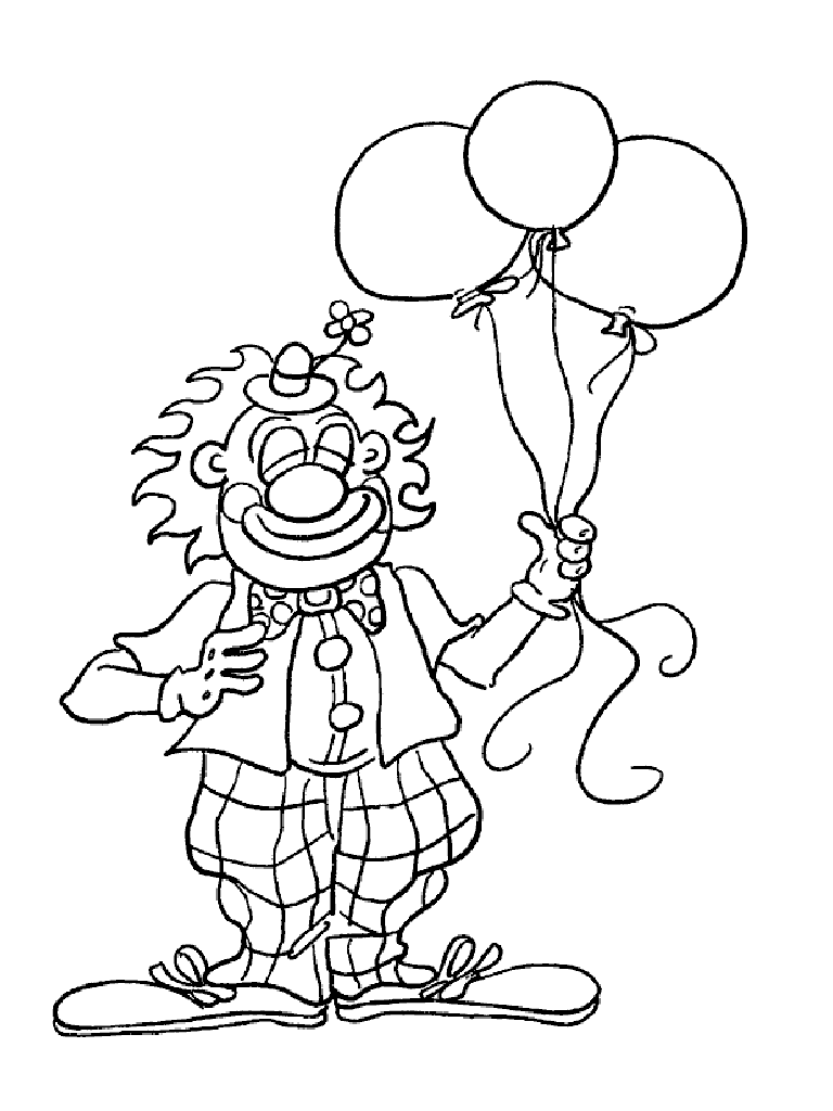 Drawing Clown 20 Characters – Printable coloring pages