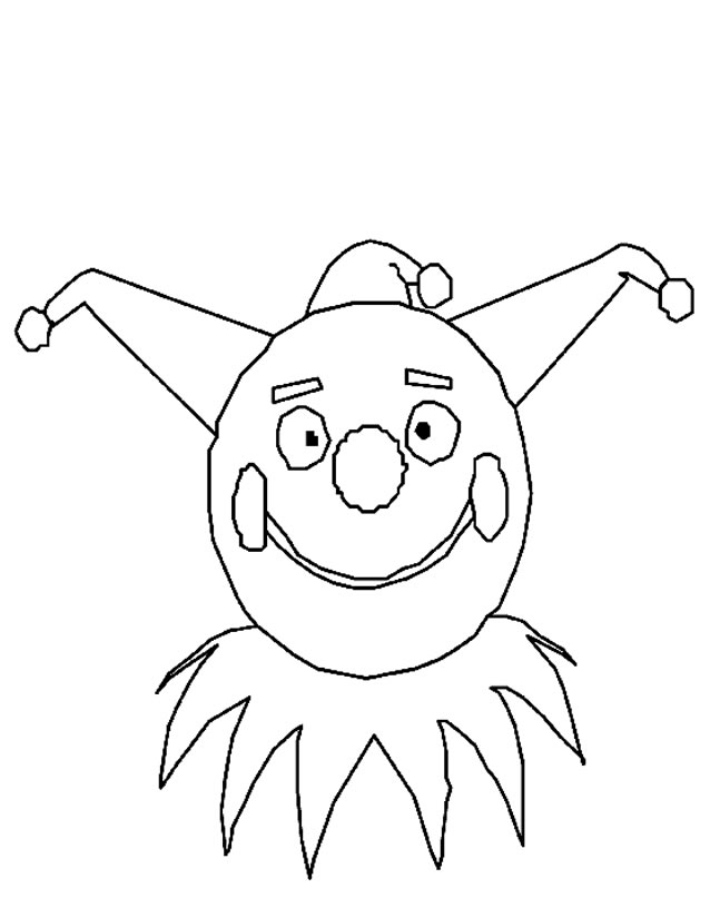 Drawing Clown Characters Printable Coloring Pages