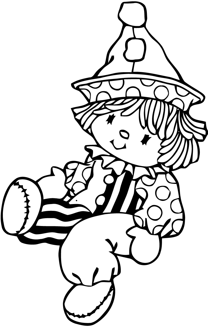 Coloring page: Clown (Characters) #91012 - Printable coloring pages