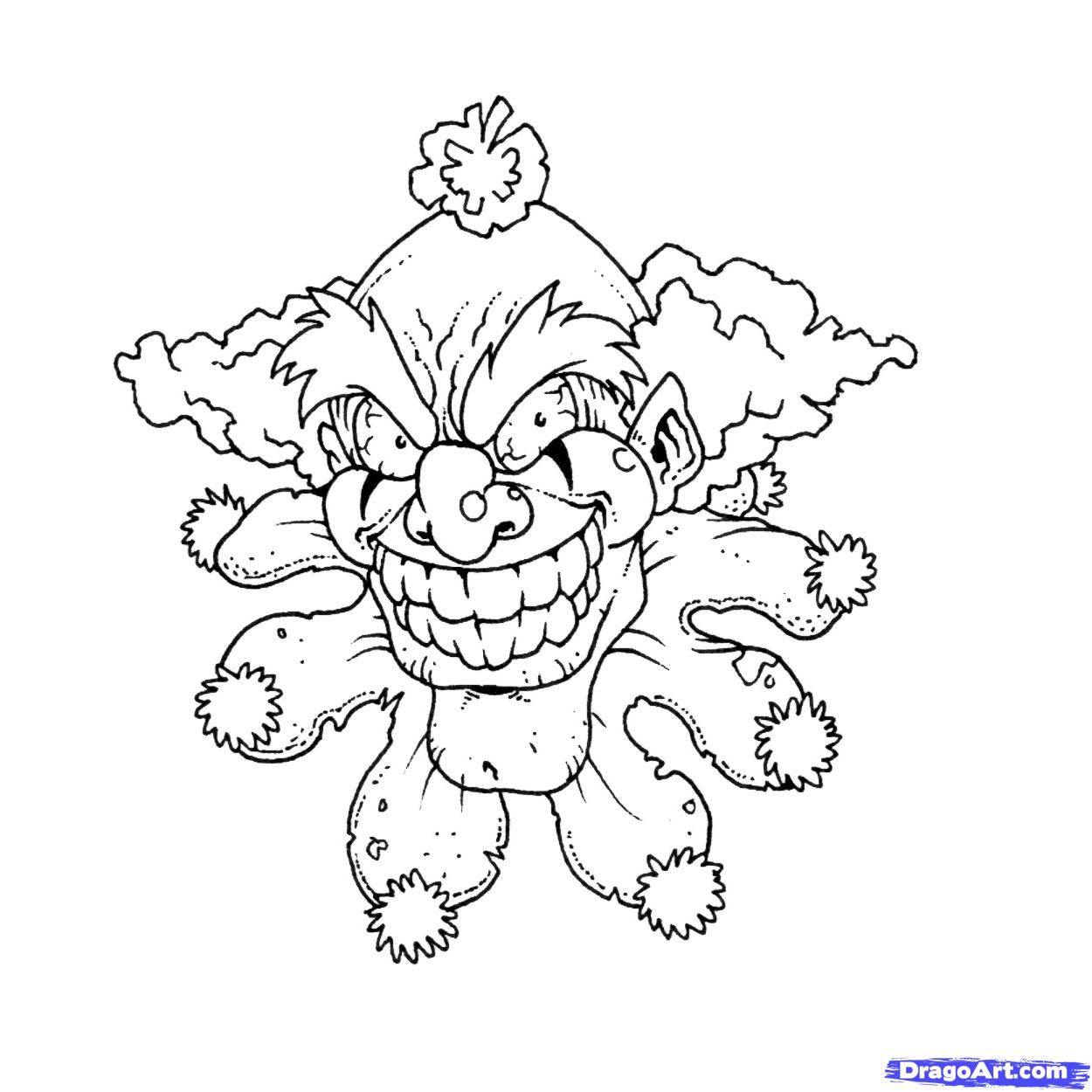 Coloring page: Clown (Characters) #91025 - Free Printable Coloring Pages