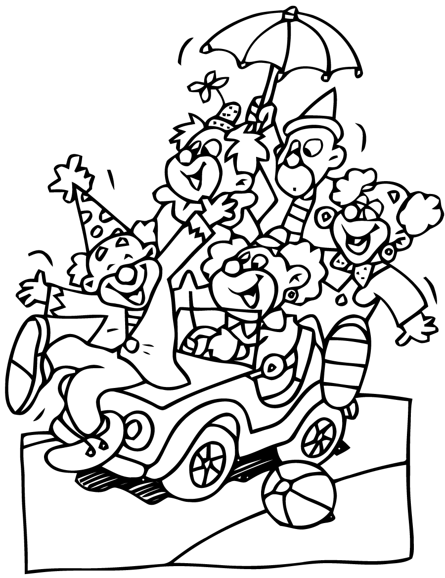 Coloring page: Clown (Characters) #91026 - Free Printable Coloring Pages