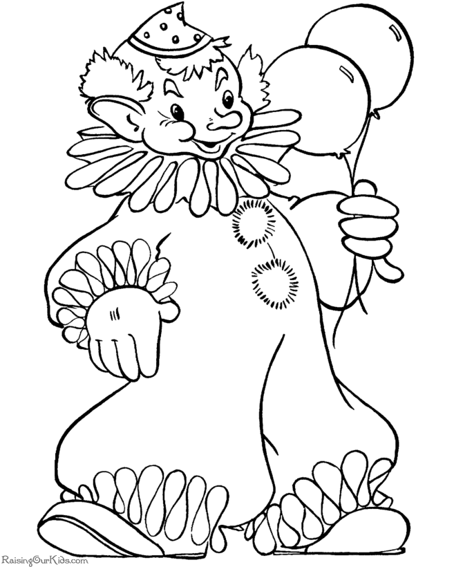 Coloring page: Clown (Characters) #91049 - Free Printable Coloring Pages