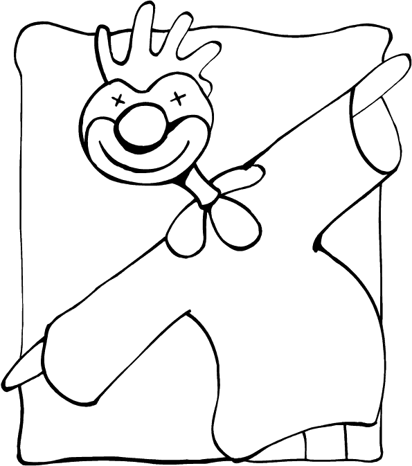 Coloring page: Clown (Characters) #91108 - Free Printable Coloring Pages