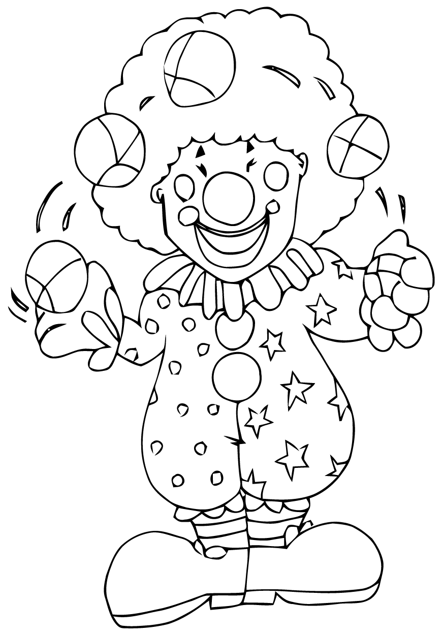 Coloring page: Clown (Characters) #91122 - Printable coloring pages