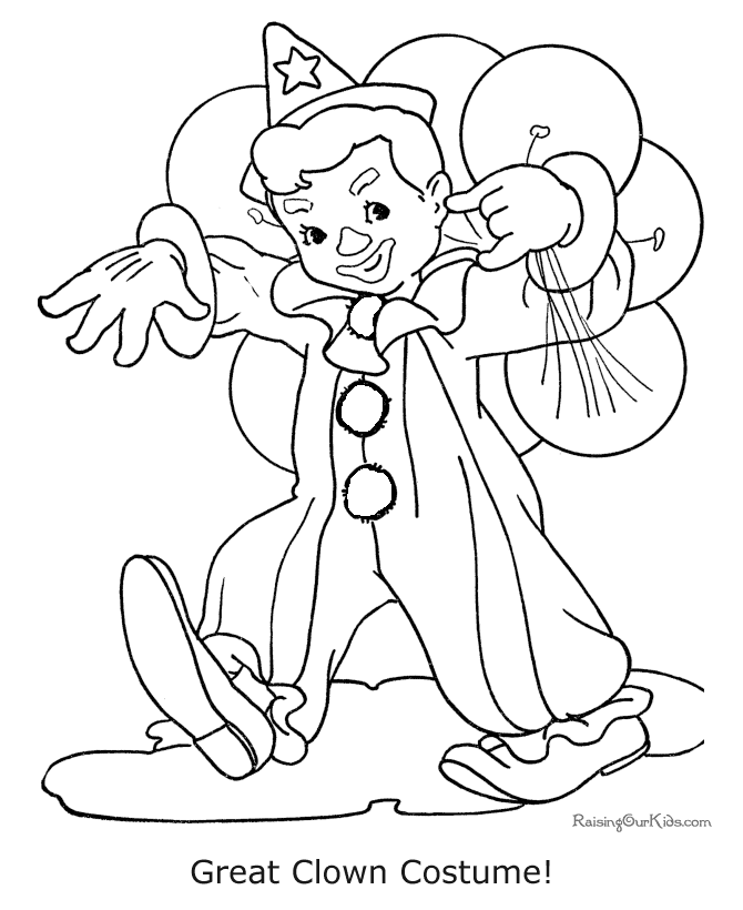Coloring page: Clown (Characters) #91125 - Printable coloring pages
