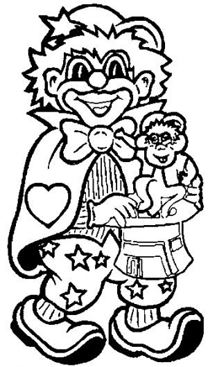 Coloring page: Clown (Characters) #91136 - Free Printable Coloring Pages