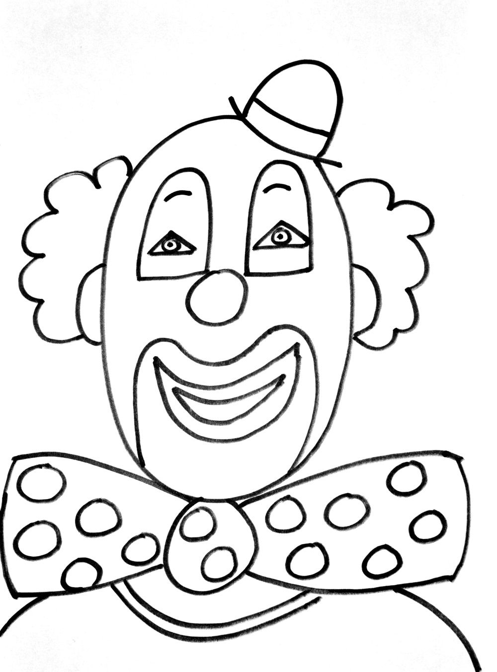 Clown Characters Printable Coloring Pages