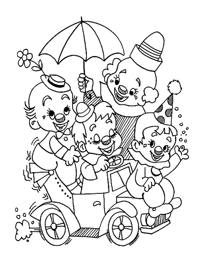 Coloring page: Clown (Characters) #91227 - Free Printable Coloring Pages