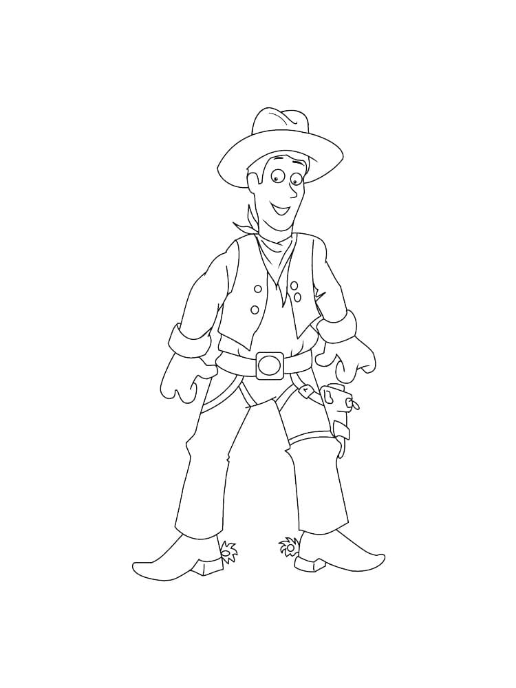 Free printable Cowboy coloring page #213508 from Characters collection