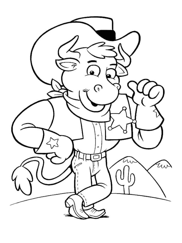 Free printable Cowboy coloring page #213516 from Characters collection