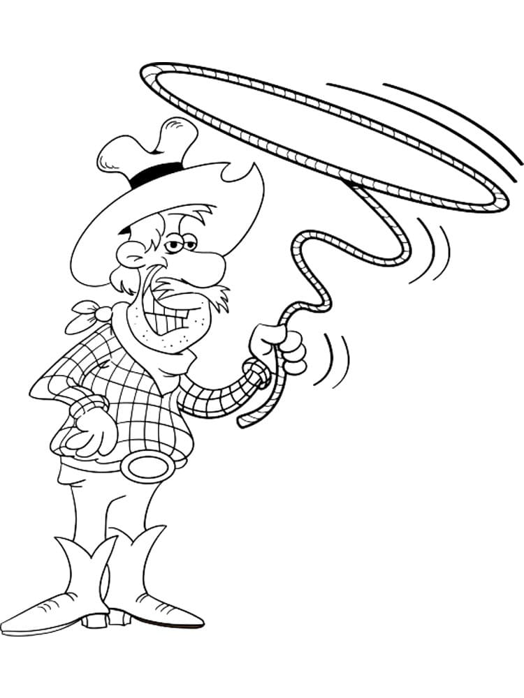 Free printable Cowboy coloring page #213522 from Characters collection Free printable Cowboy coloring page #213522 from Characters collection