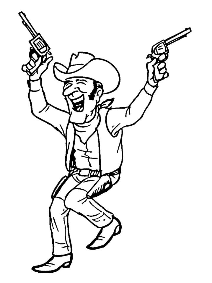 Free printable Cowboy coloring page #213529 from Characters collection