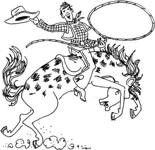 Free printable Cowboy coloring page #213532 from Characters collection
