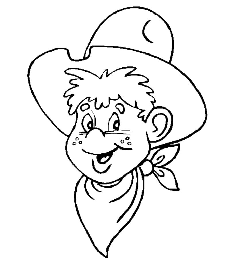 Free printable Cowboy coloring page #213540 from Characters collection