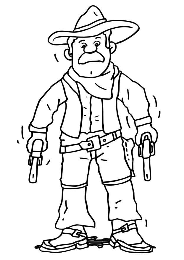 Free printable Cowboy coloring page #213541 from Characters collection