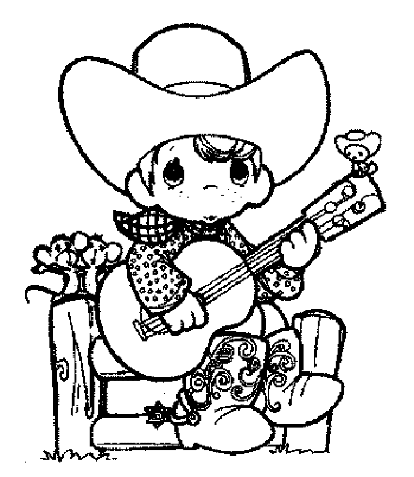 Coloring page: Cowboy (Characters) #91416 - Free Printable Coloring Pages