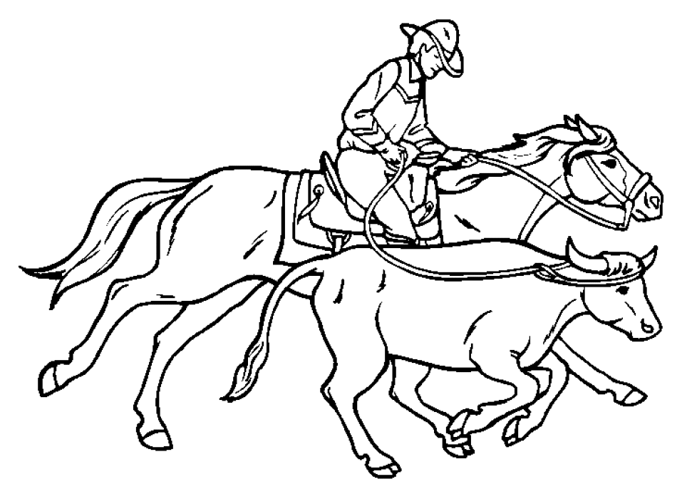 Coloring page: Cowboy (Characters) #91427 - Free Printable Coloring Pages