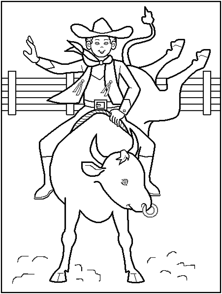 Coloring page: Cowboy (Characters) #91430 - Free Printable Coloring Pages