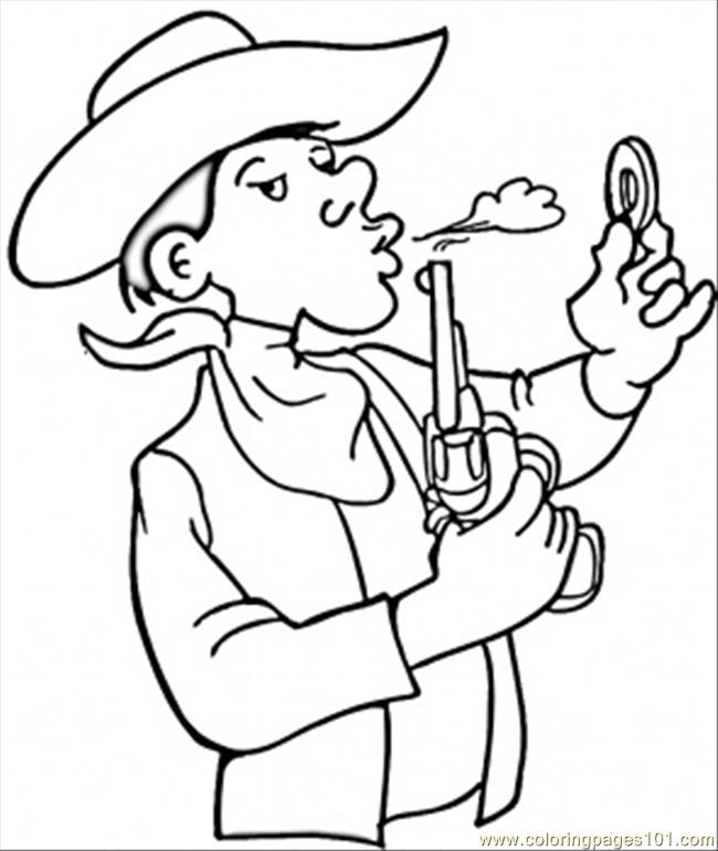 Coloring page: Cowboy (Characters) #91431 - Free Printable Coloring Pages