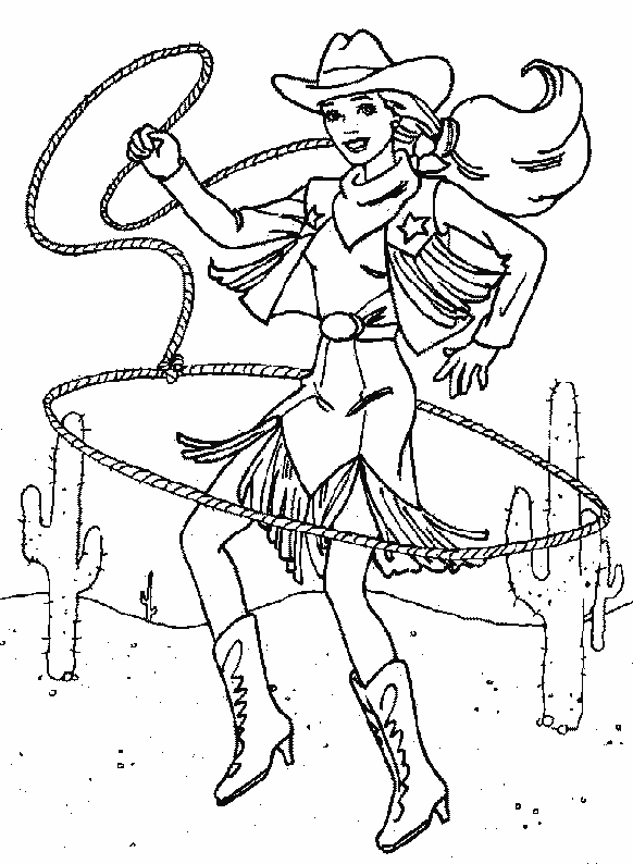 Coloring page: Cowboy (Characters) #91433 - Free Printable Coloring Pages