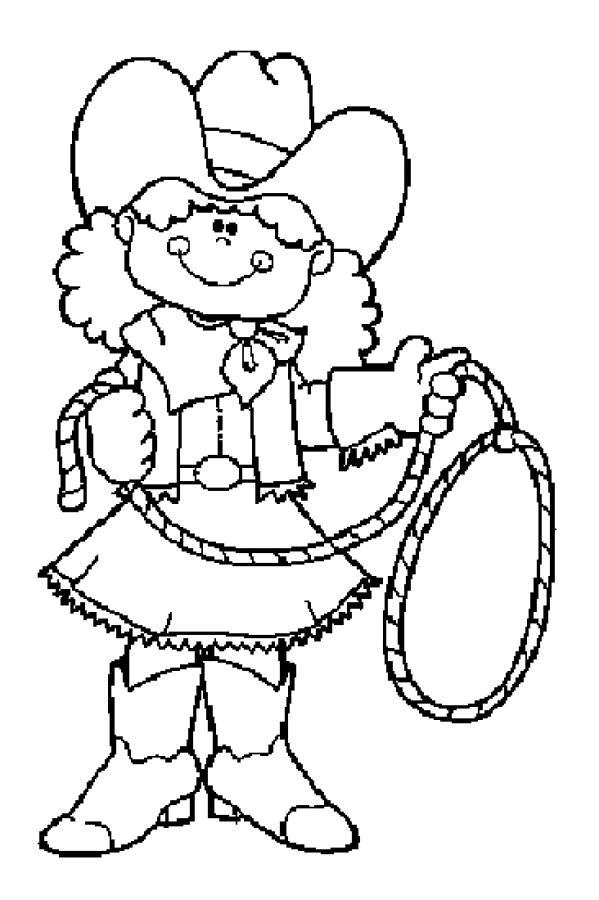 Coloring page: Cowboy (Characters) #91435 - Free Printable Coloring Pages