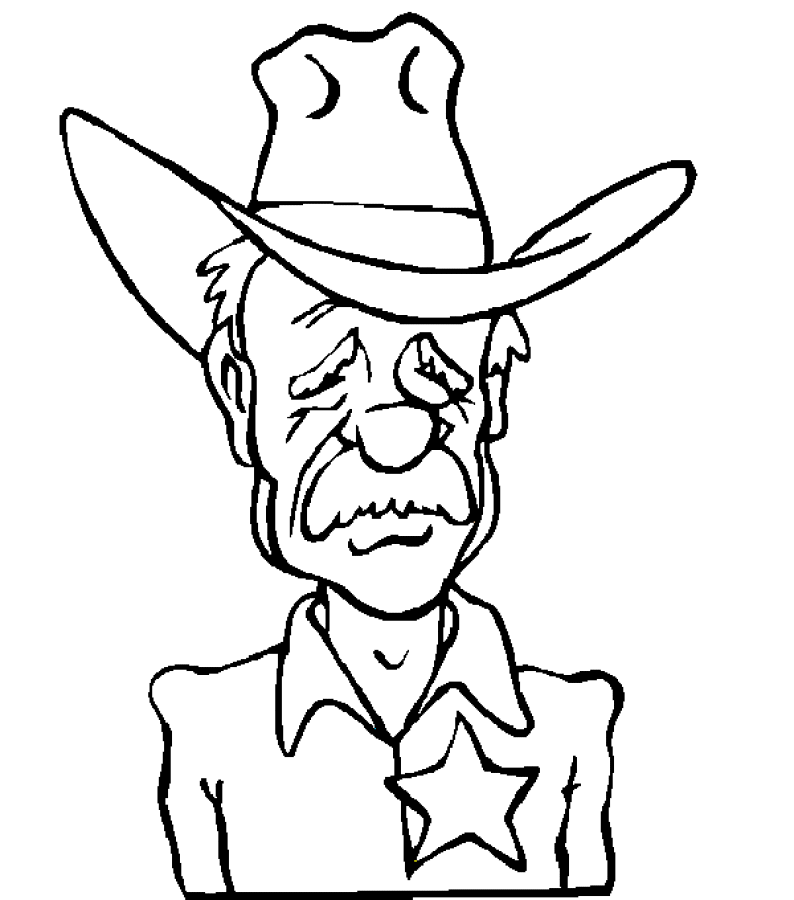 Coloring page: Cowboy (Characters) #91436 - Free Printable Coloring Pages