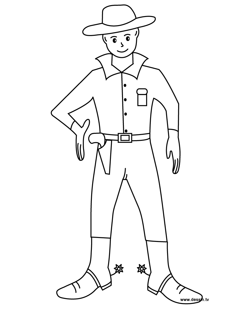 Coloring page: Cowboy (Characters) #91444 - Free Printable Coloring Pages