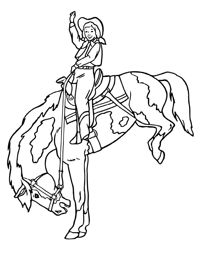 Coloring page: Cowboy (Characters) #91455 - Free Printable Coloring Pages