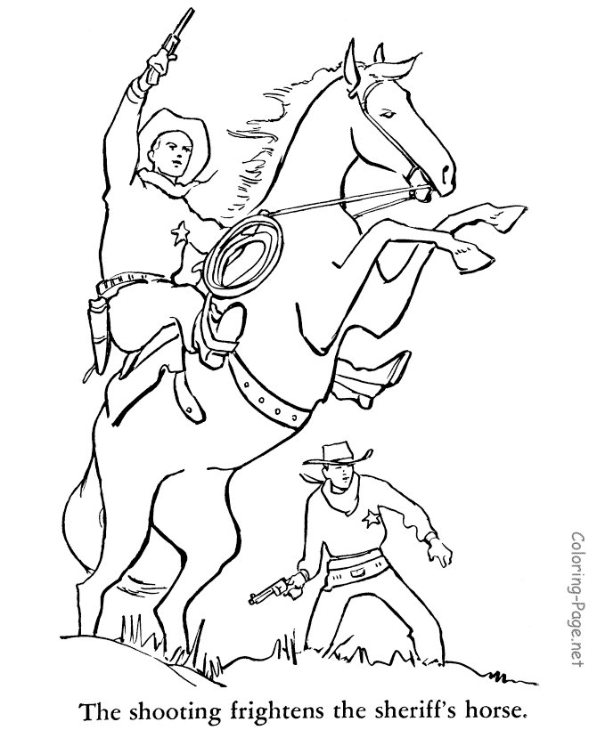 Coloring page: Cowboy (Characters) #91469 - Free Printable Coloring Pages