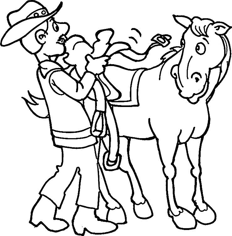 Coloring page: Cowboy (Characters) #91471 - Printable coloring pages