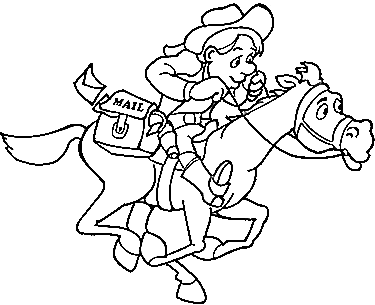 Coloring page: Cowboy (Characters) #91474 - Free Printable Coloring Pages