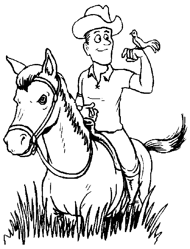 Coloring page: Cowboy (Characters) #91475 - Free Printable Coloring Pages