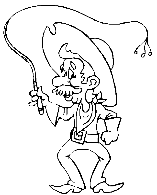 Coloring page: Cowboy (Characters) #91477 - Free Printable Coloring Pages
