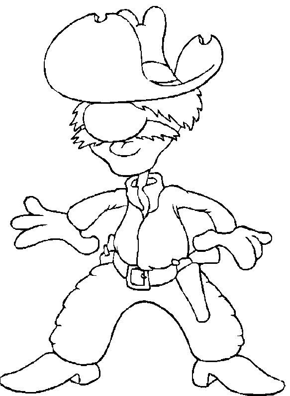 Coloring page: Cowboy (Characters) #91480 - Printable coloring pages