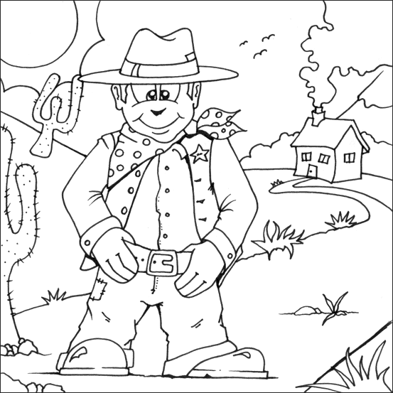 Coloring page: Cowboy (Characters) #91489 - Printable coloring pages